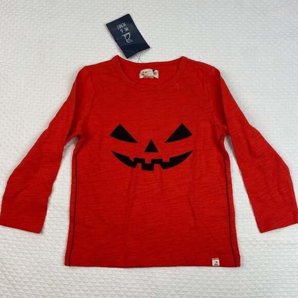 NWT ME & HENRY Orange Pumpkin Shirt Top Size 4 - 5 Jack 0 lantern Halloween - Picture 3 of 6